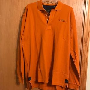 Orvis Orange Long Sleeved Polo